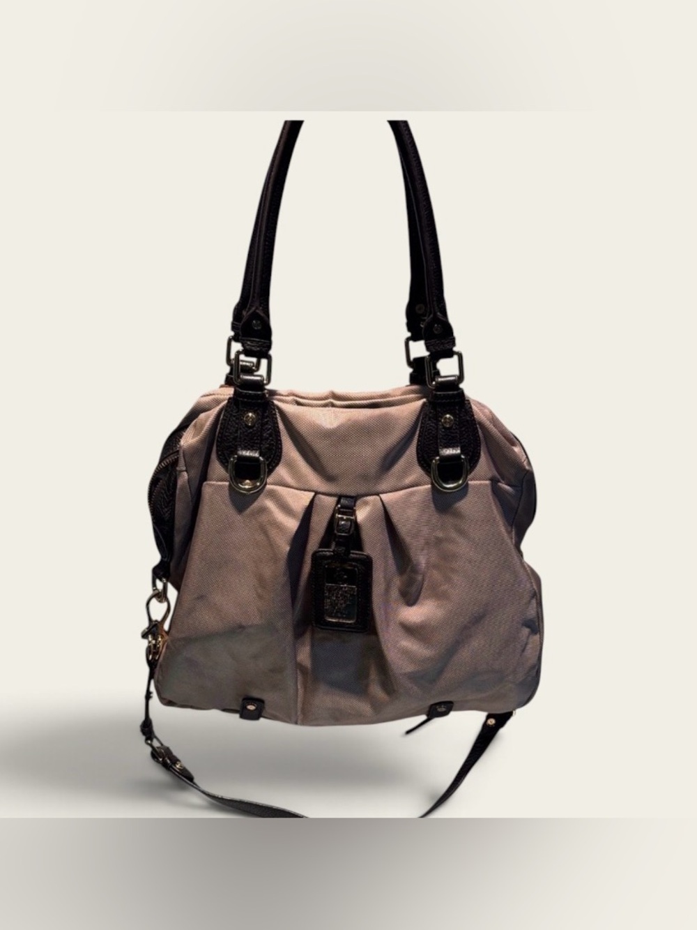 Chic Tan and Black Women's Shoulder Bag